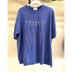 1990s Vintage Dallas Cowboys NFL Football Blue Short Sleeve T-Shirt Men’s XL